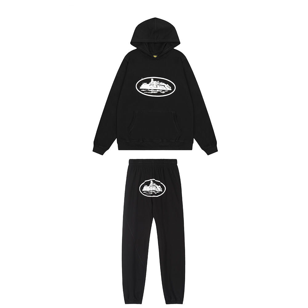 CRTZ Tracksuit Black | White *Комплект*
