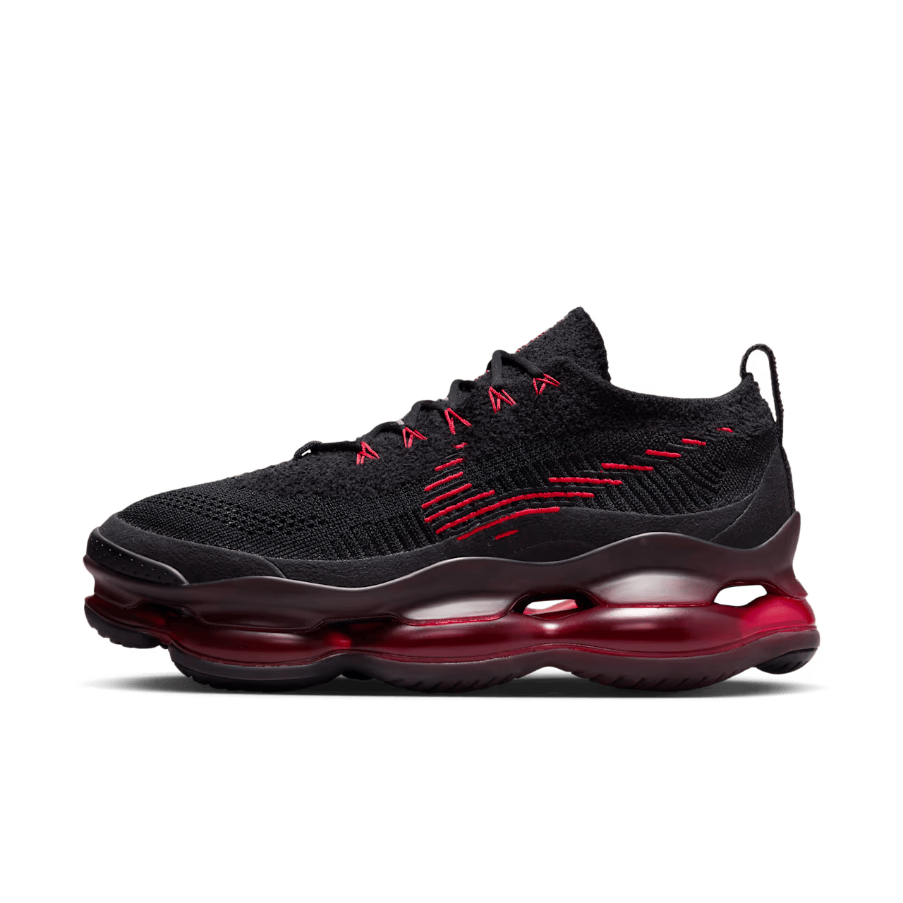 AM Scorpion Flyknit Black and University Red