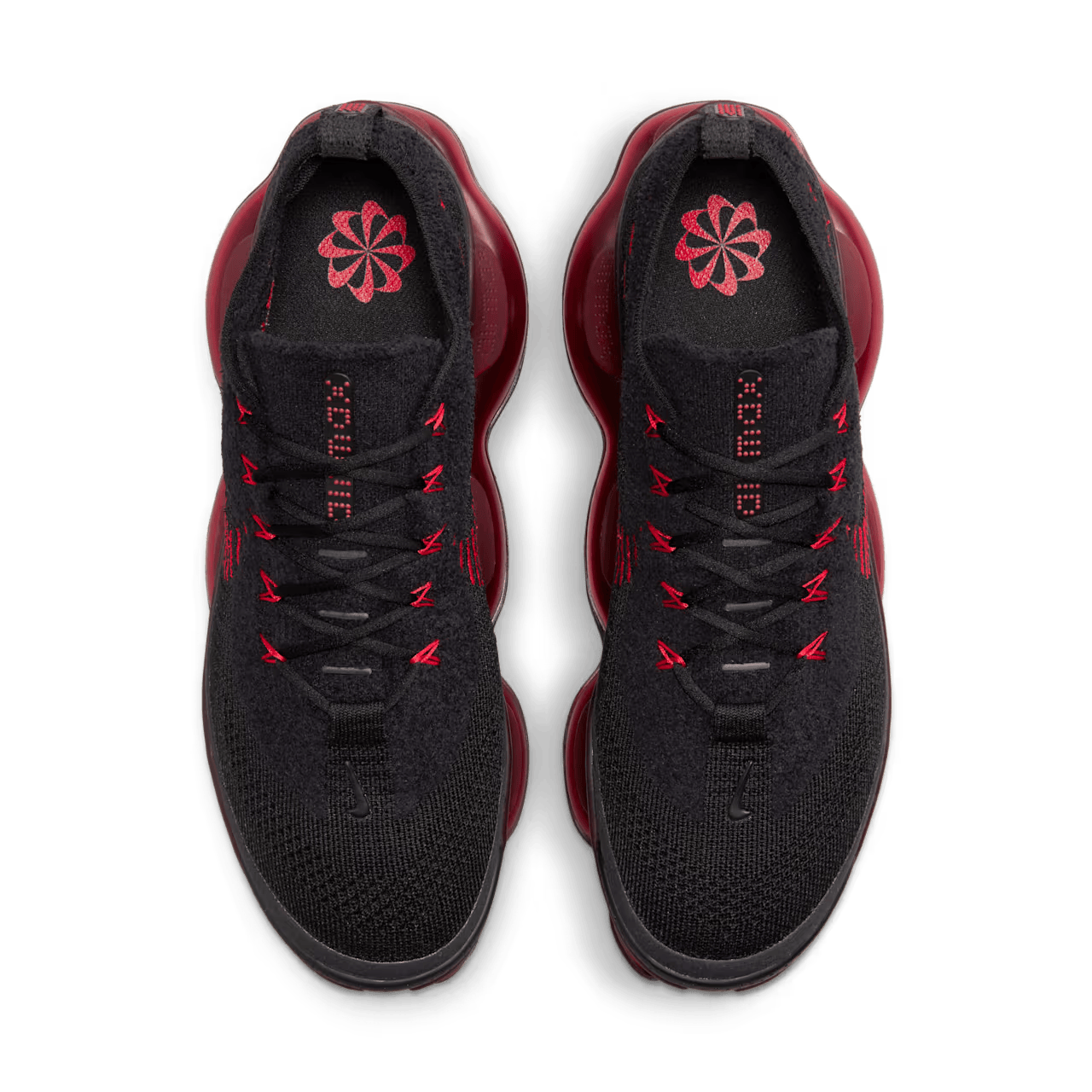 AM Scorpion Flyknit Black and University Red