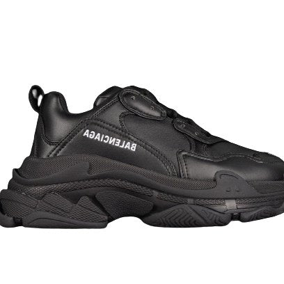 BA Triple S 'Black Leather' - Доставка до 7 дни