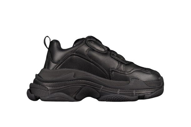BA Triple S 'Black Leather' - Доставка до 7 дни