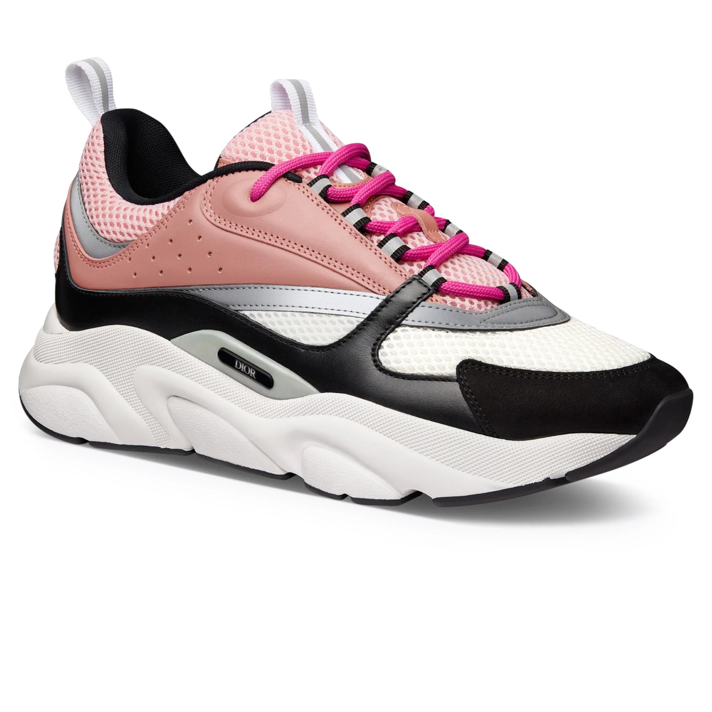 D*OR B22 Pink White Black Calfskin Trainer