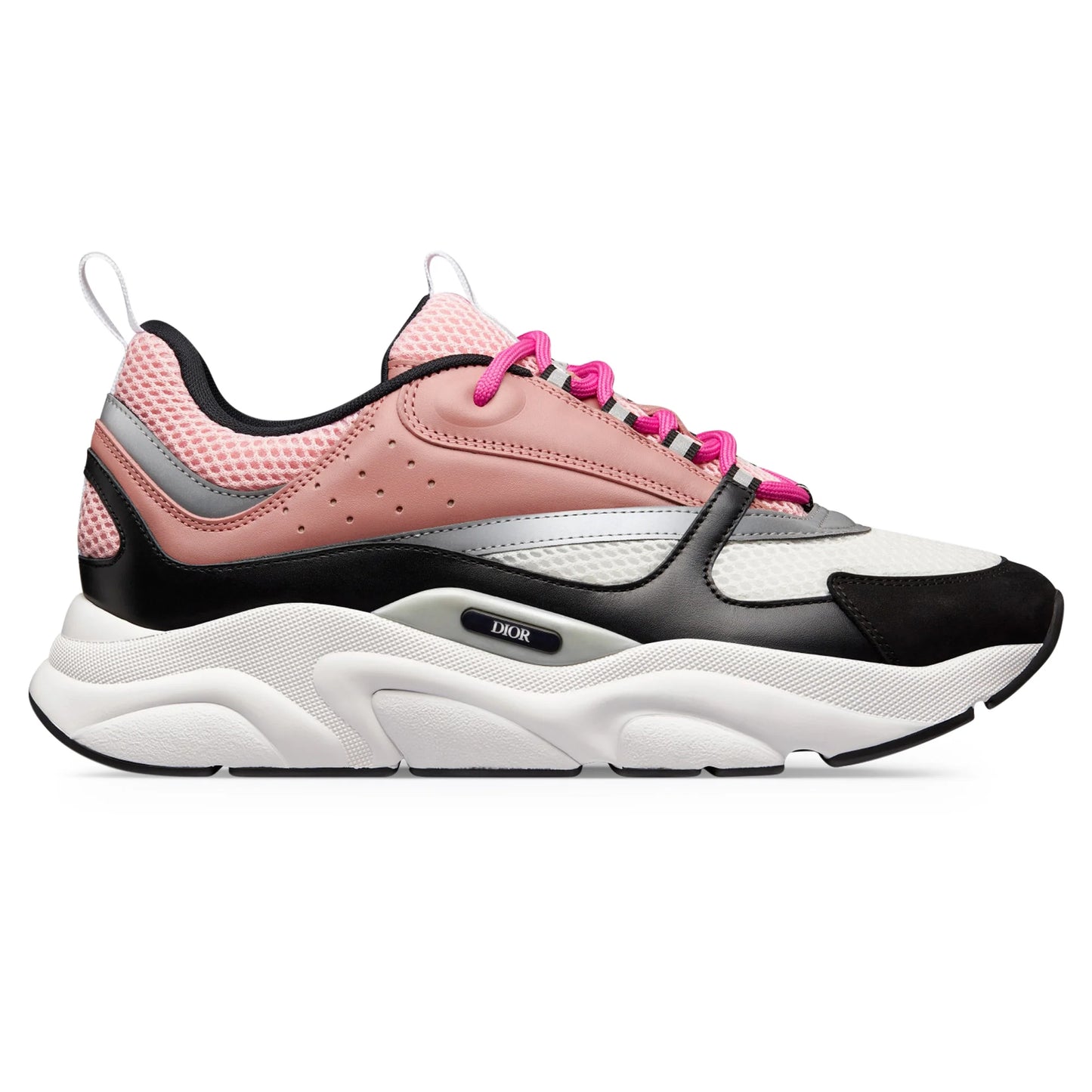 D*OR B22 Pink White Black Calfskin Trainer