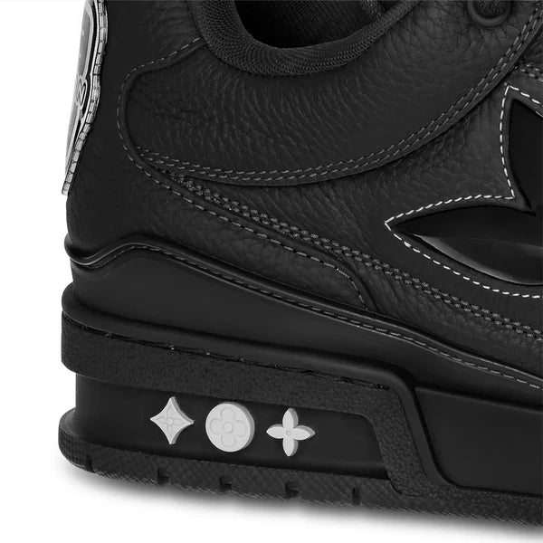 LV Skate Grained Black Leather