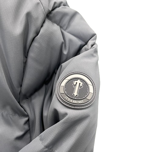 Trapstar Decoded Hooded Grey Puffer Jacket