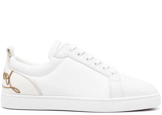 C. Louboutin Fun Louis Junior White/Gold