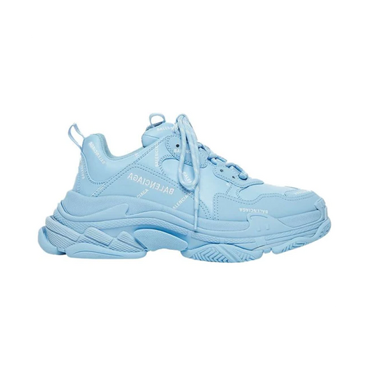 BA Triple S Sneaker 'Allover Logo - Light Blue'