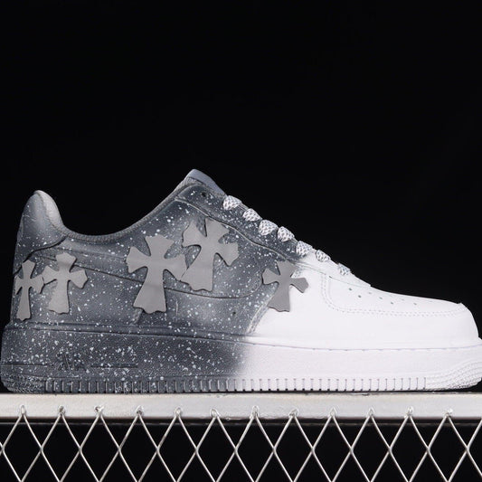 AF1 x 'White Chrome Hearts' - Доставка 14 - 20 работни дни