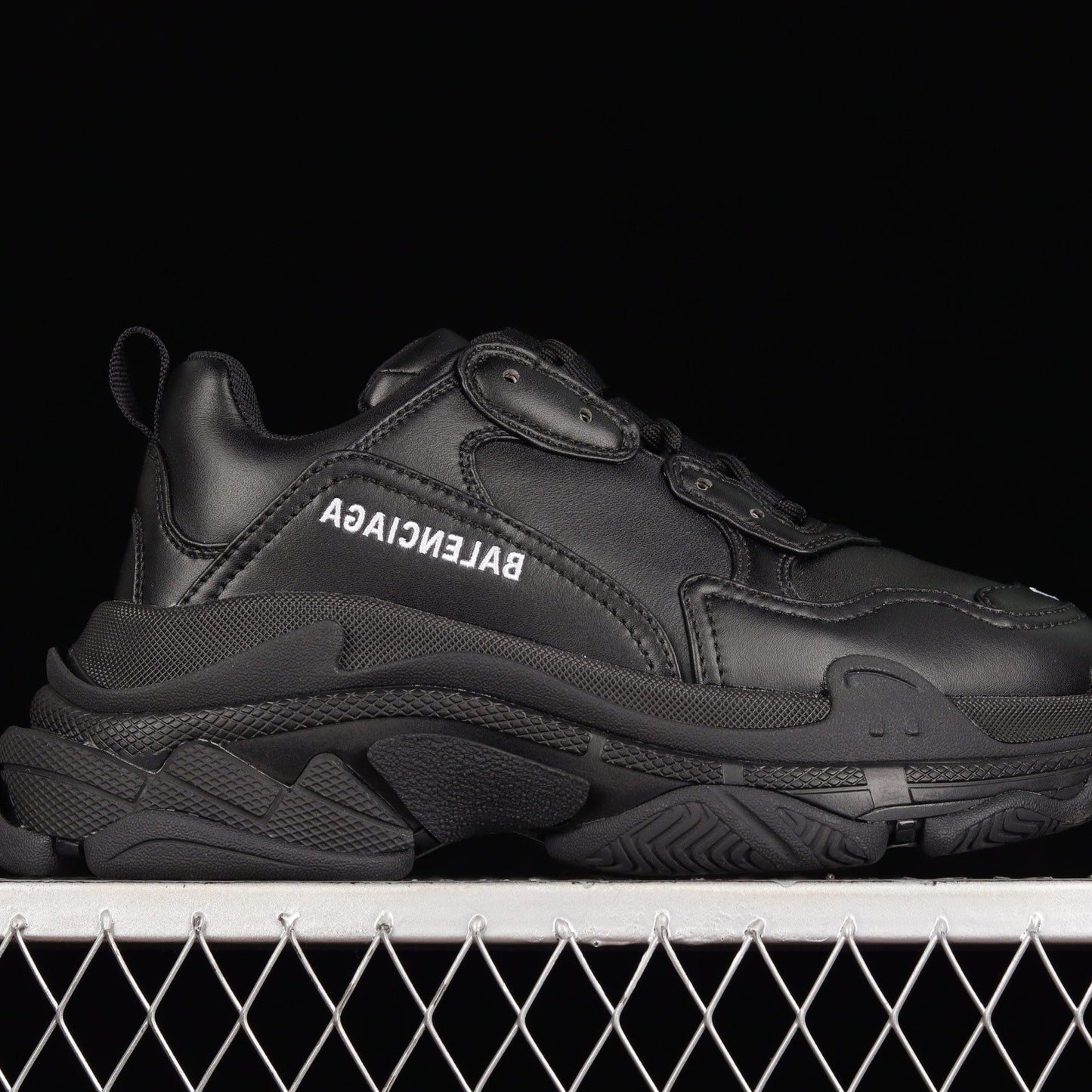 BA Triple S 'Black Leather' - Доставка 14 - 20 работни дни