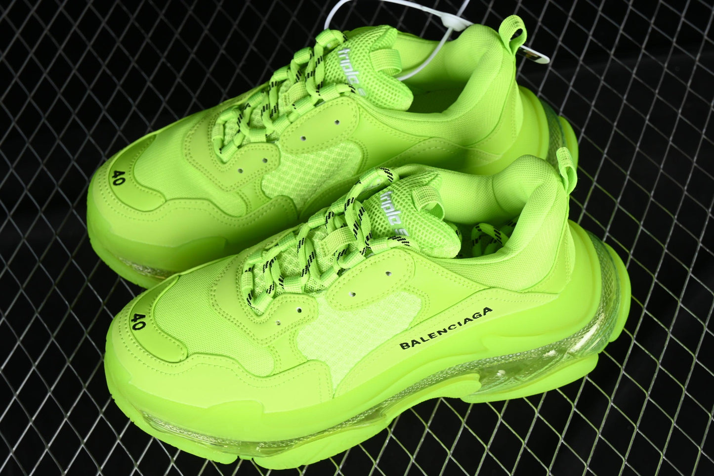 BA 'Triple S Clearsole Fluo Yellow' - Kicks INC.