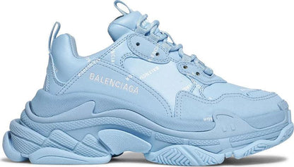 BA Triple S Sneaker 'Allover Logo - Light Blue'- Доставка за 1 работен ден - Kicks INC.