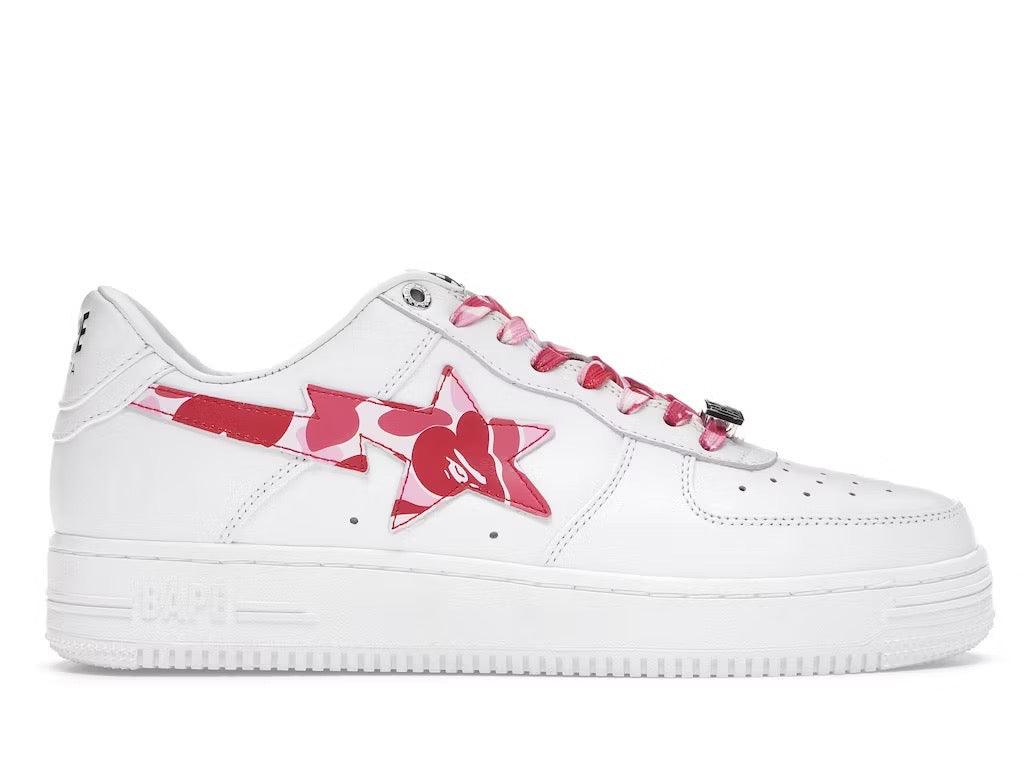 BAPESTA White ABC Camo Pink 2021 - Kicks INC.