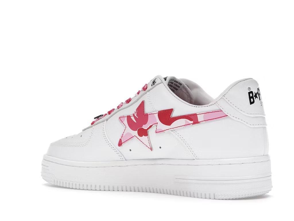 BAPESTA White ABC Camo Pink 2021 - Kicks INC.