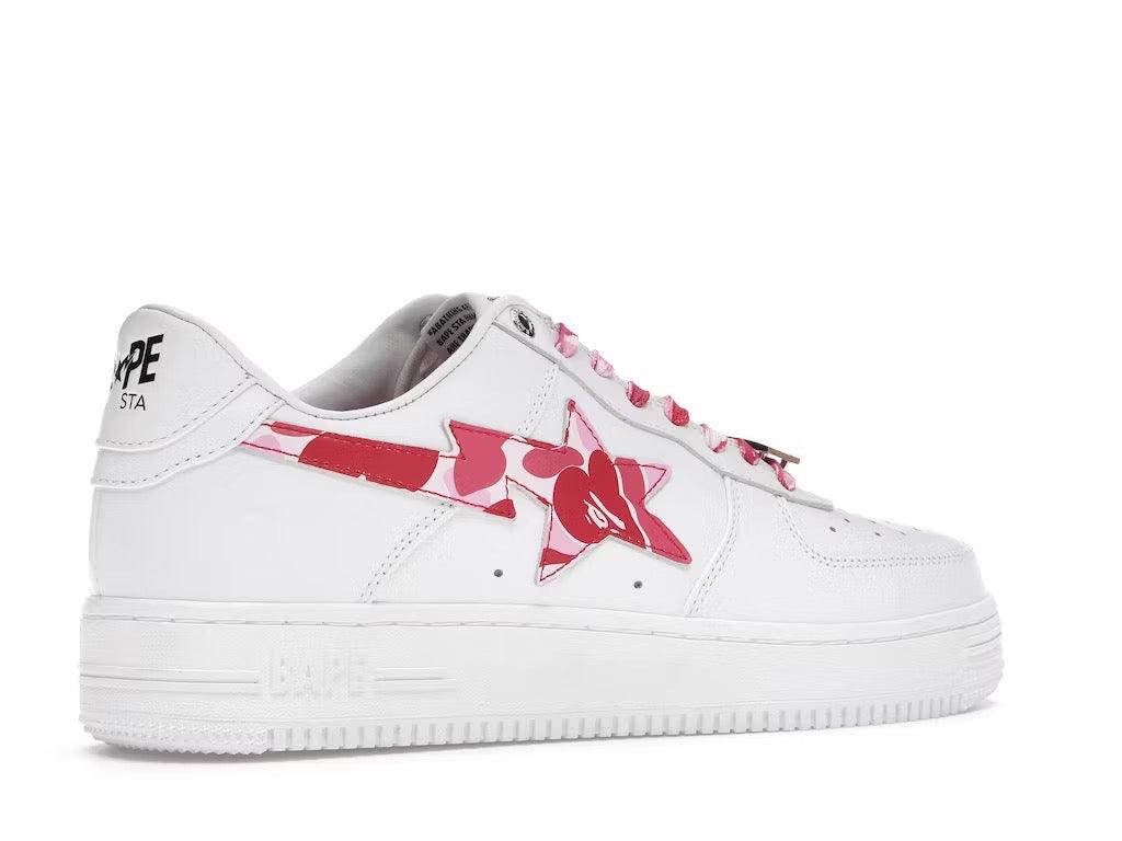 BAPESTA White ABC Camo Pink 2021 - Kicks INC.