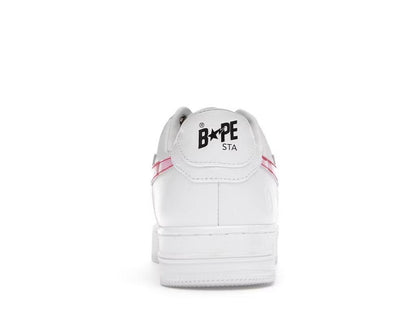 BAPESTA White ABC Camo Pink 2021 - Kicks INC.