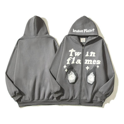 Broken Planet 'Twin Flames' ZIP UP - Kicks INC.