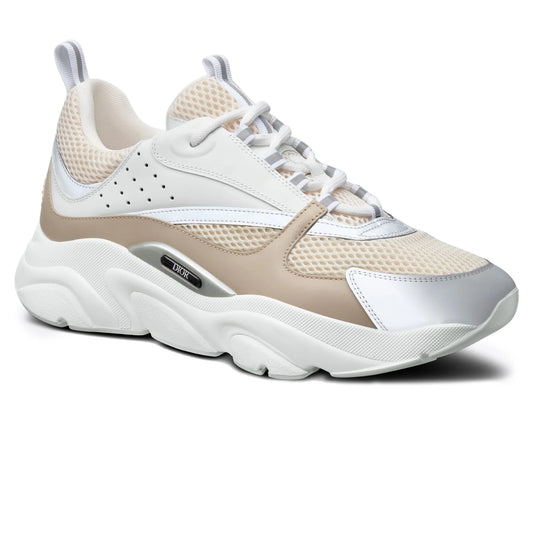D*OR B22 Beige White Calfskin Trainer