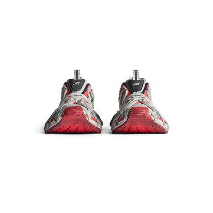 BA Track 3XL Extreme Lace Sneaker Grey, Red, Black and White mesh