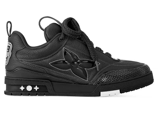 LV Skate Grained Black Leather