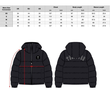 Trapstar Black Technical Puffer - Доставка 14 - 20 работни дни