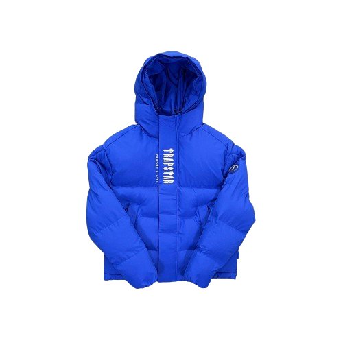 Trapstar Hooded Blue Puffer Jacket - Доставка до 7 дни