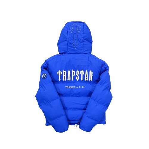 Trapstar Hooded Blue Puffer Jacket - Доставка 14 - 20 работни дни