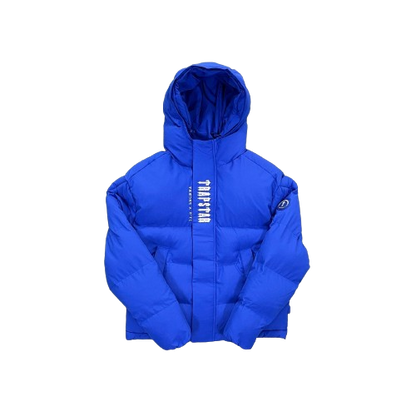 Trapstar Hooded Blue Puffer Jacket