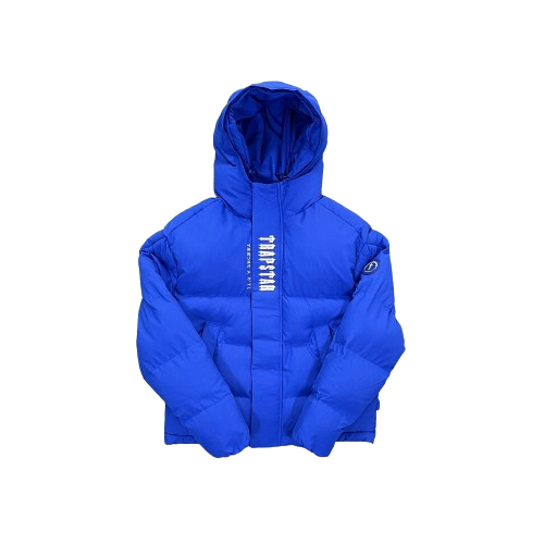 Trapstar Hooded Blue Puffer Jacket