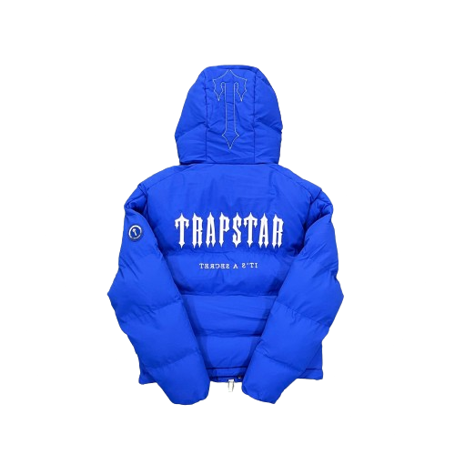 Trapstar Hooded Blue Puffer Jacket