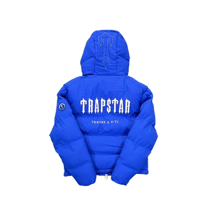 Trapstar Hooded Blue Puffer Jacket