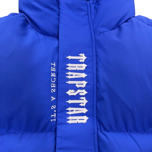 Trapstar Hooded Blue Puffer Jacket